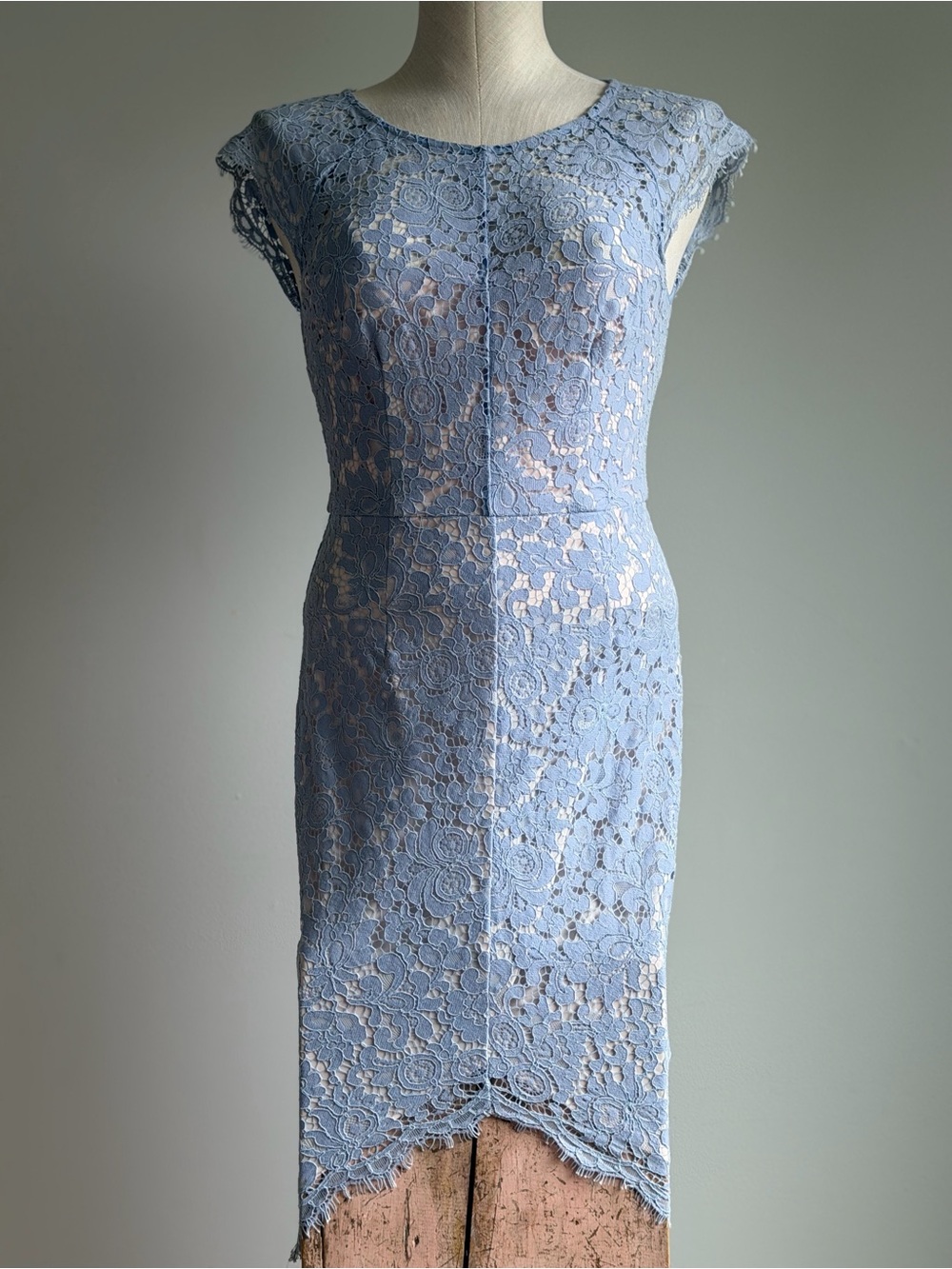 Portmans Light Blue Lace Midi Dress